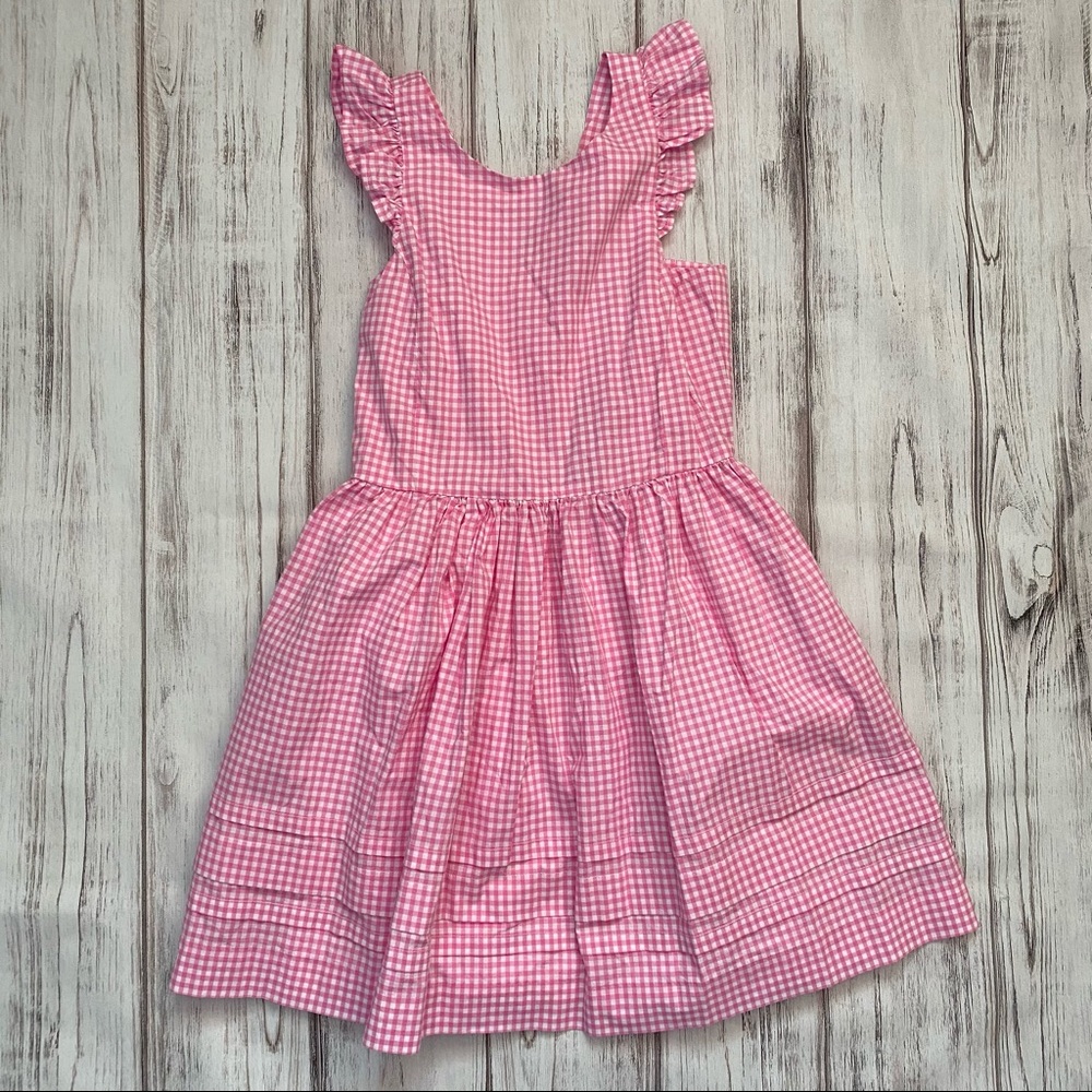 Polo Ralph Lauren Pink & White Gingham Girls Dress